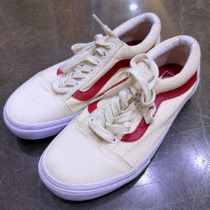 반스 올드스쿨 칠리레드 베이지 화이트 레드 신발 225