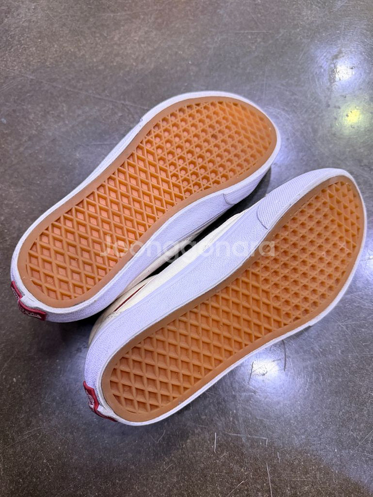 반스 올드스쿨 칠리레드 베이지 화이트 레드 신발 225--6