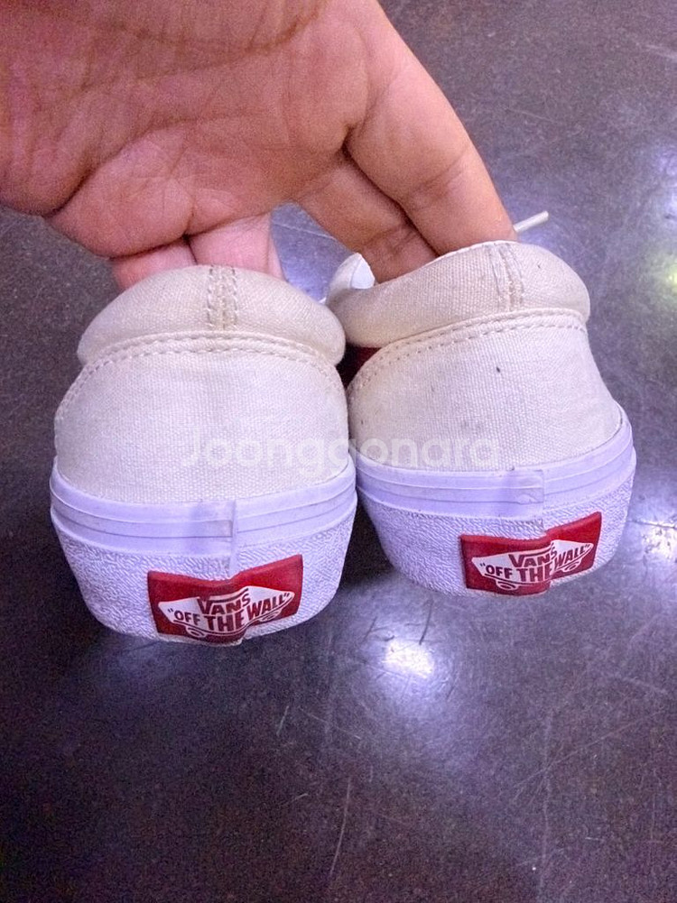 반스 올드스쿨 칠리레드 베이지 화이트 레드 신발 225--5