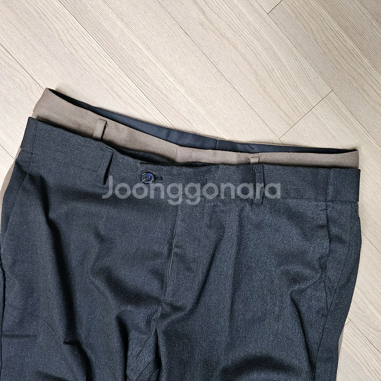34~35 지오다노 남자 겨울 슬랙스 정장 바지 브라운--3