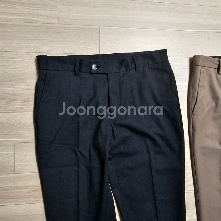 34~35 지오다노 남자 겨울 슬랙스 정장 바지 브라운--6