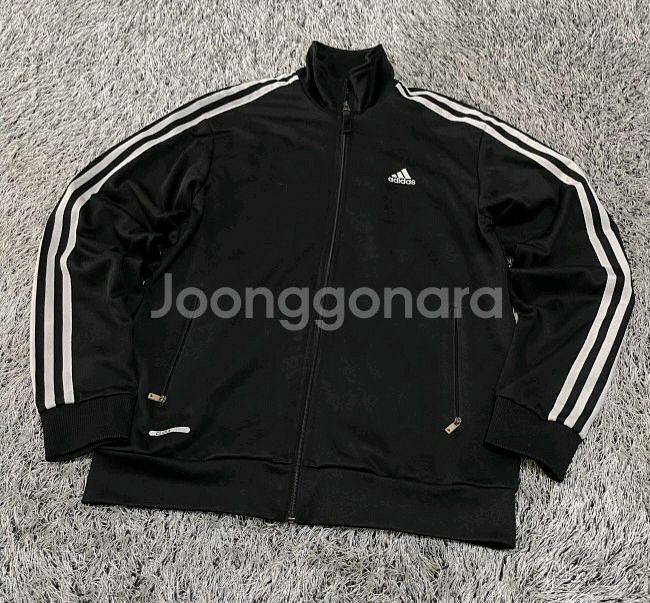 아디다스 블랙 검정 트랙탑 져지집업 95/M--0