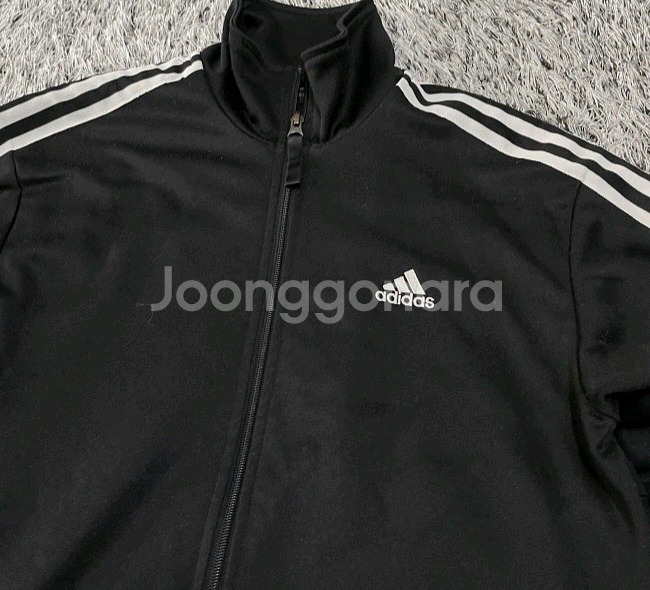 아디다스 블랙 검정 트랙탑 져지집업 95/M--1