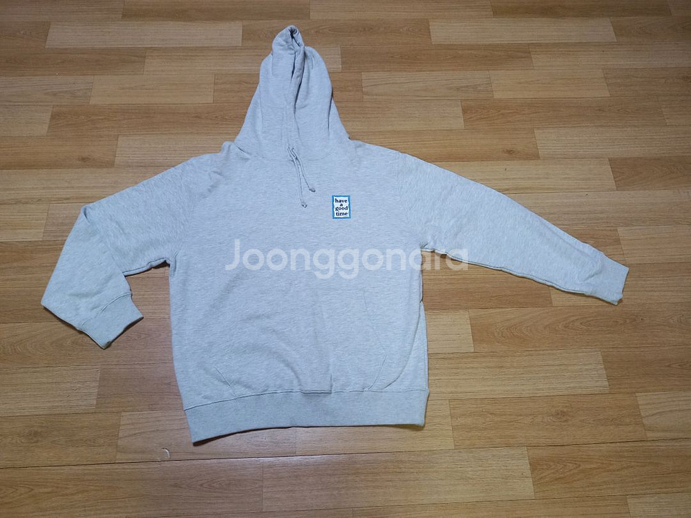 헤브 어 굿 타임 오버 싸이즈 후드 티셔츠--0