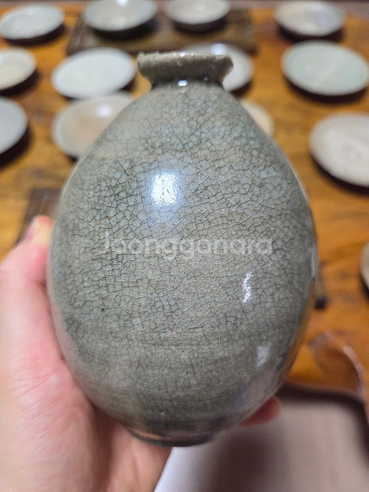 고미술품 고려시대 초기 고려청자 도쿠리병--5