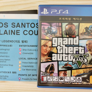 PS4 GTA5 지도포함
