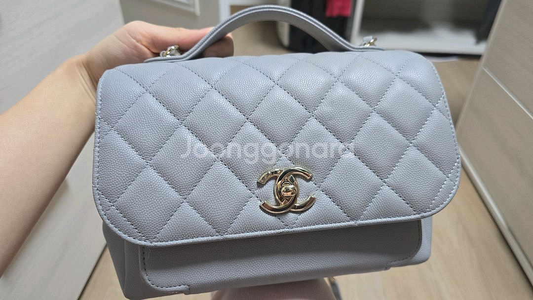 샤넬 비즈니스 어피니티 미디움 캐비어 그레이--0