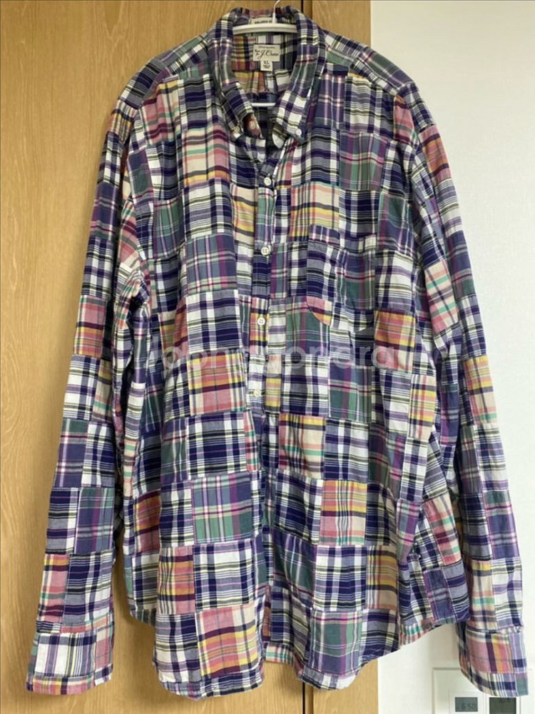 제이크루 패치워크 셔츠--4