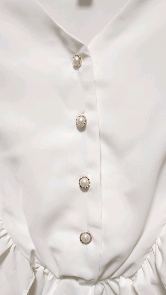 흰색 블라우스 프리사이즈--1