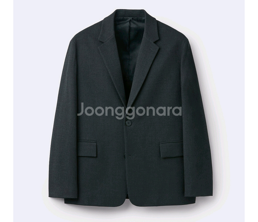커스텀멜로우 루즈핏 셋업 자켓 그레이--0