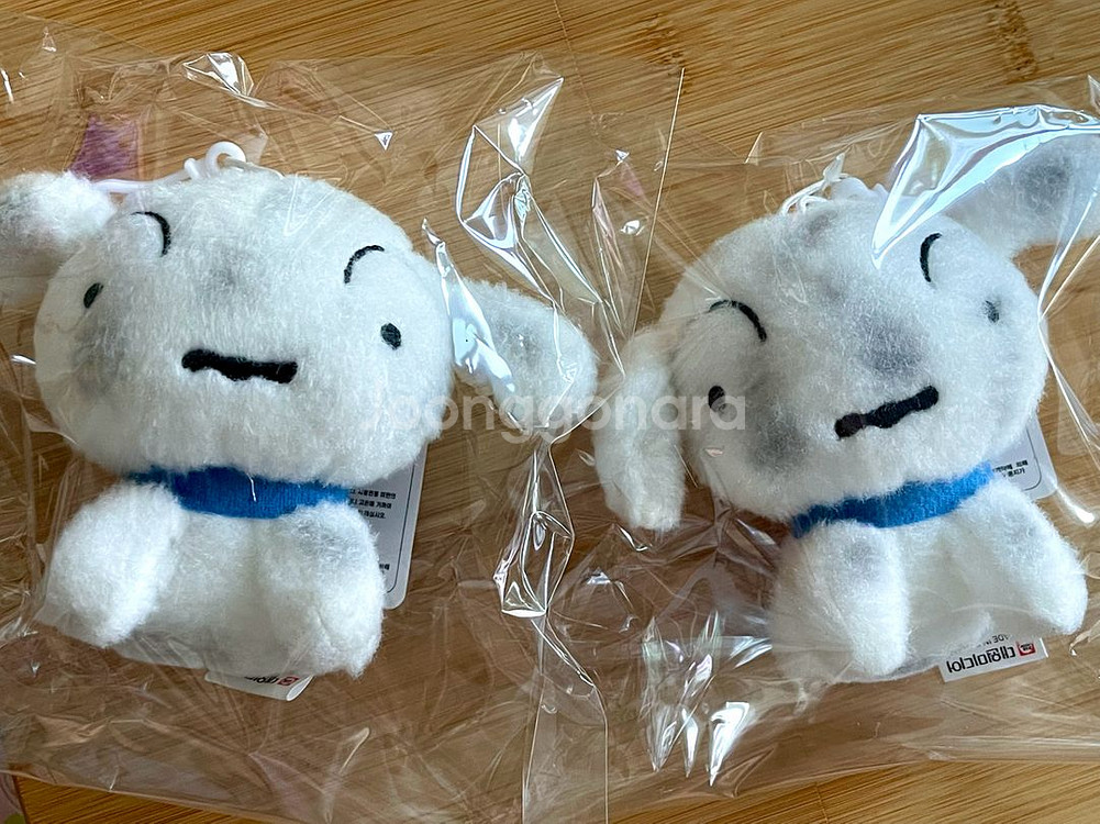탄광마을 흰둥이 인형 키링 짱구--0