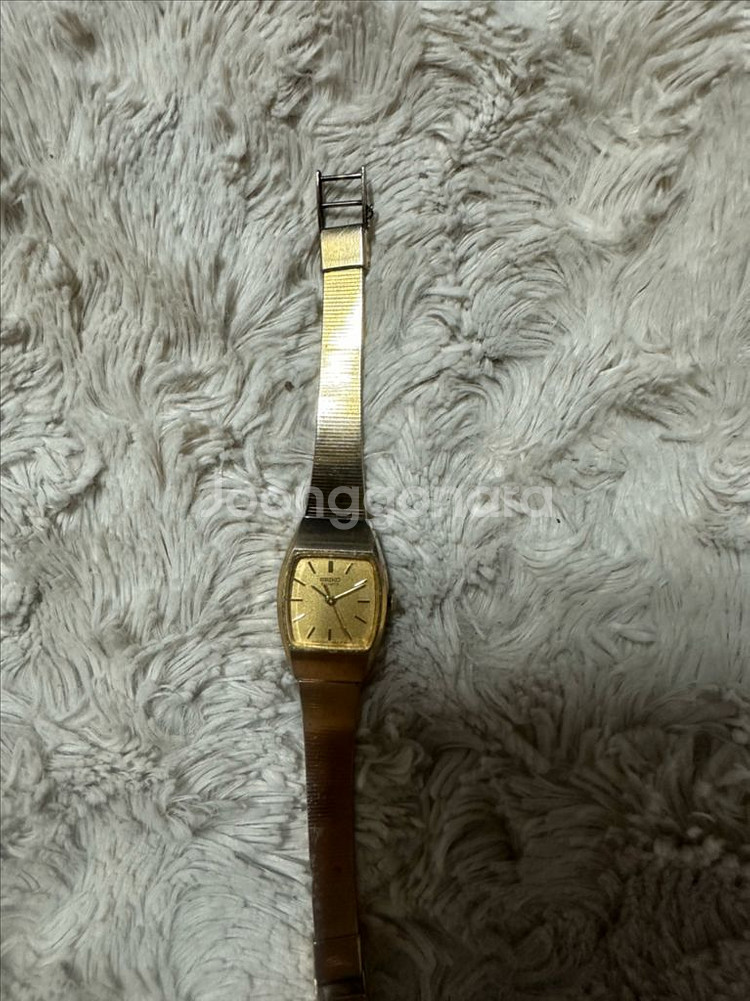 세이코(SEIKO) 빈티지 여성용 골드 쿼츠 시계--1