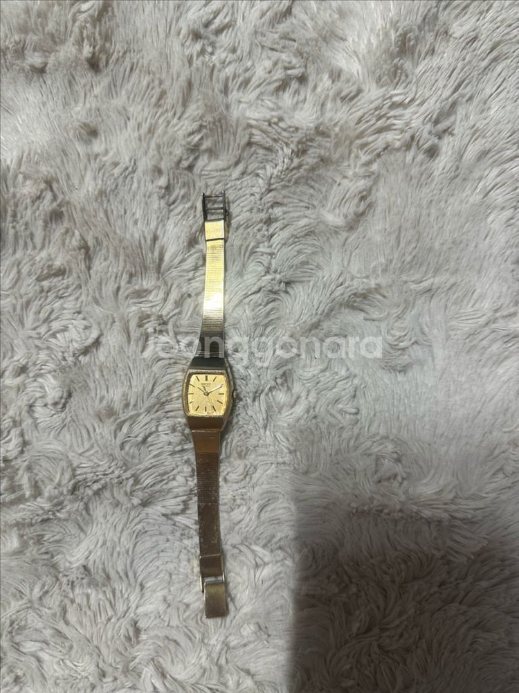 세이코(SEIKO) 빈티지 여성용 골드 쿼츠 시계--0