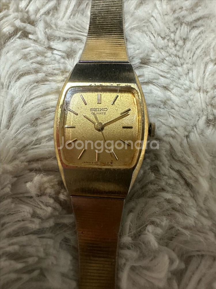 세이코(SEIKO) 빈티지 여성용 골드 쿼츠 시계--2