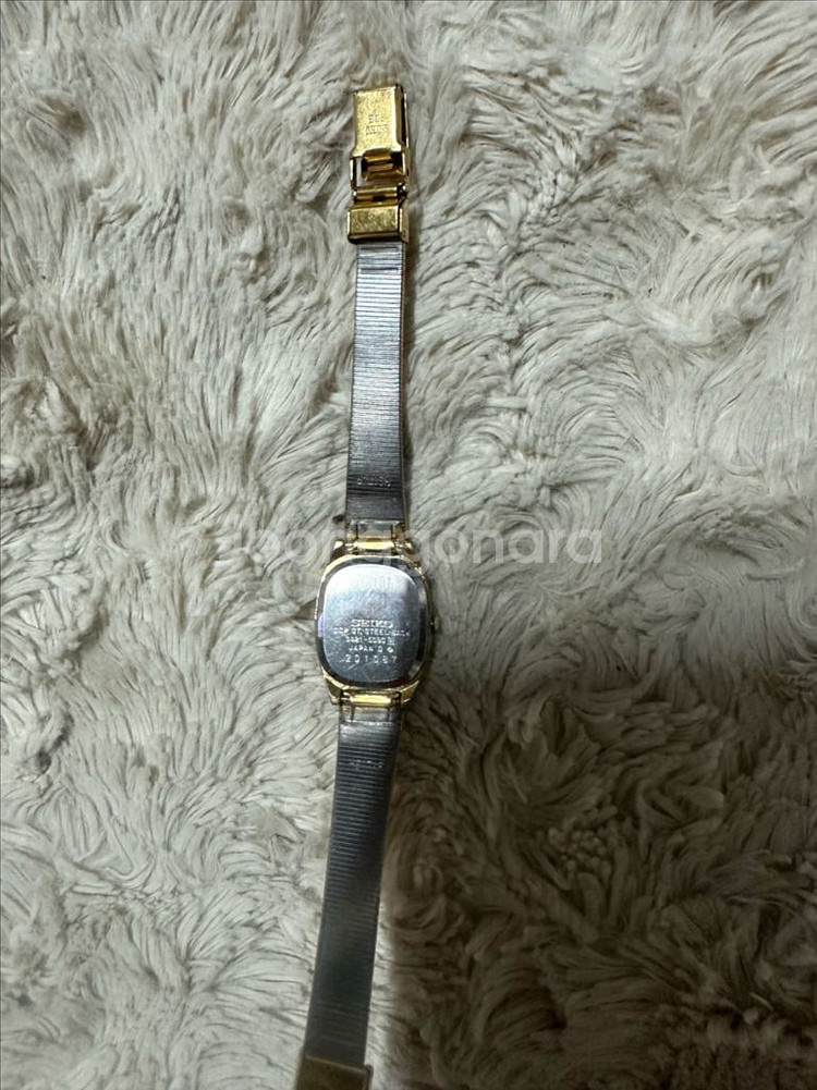 세이코(SEIKO) 빈티지 여성용 골드 쿼츠 시계--5