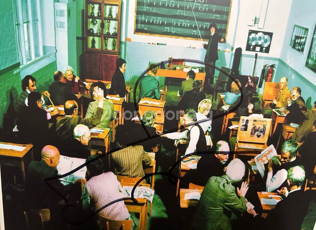 오아시스 마스터플랜 노엘 갤러거 친필 싸인 LP--1
