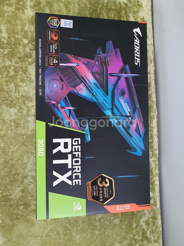 그래픽카드 기가바이트 aorus rtx3060 12g--5