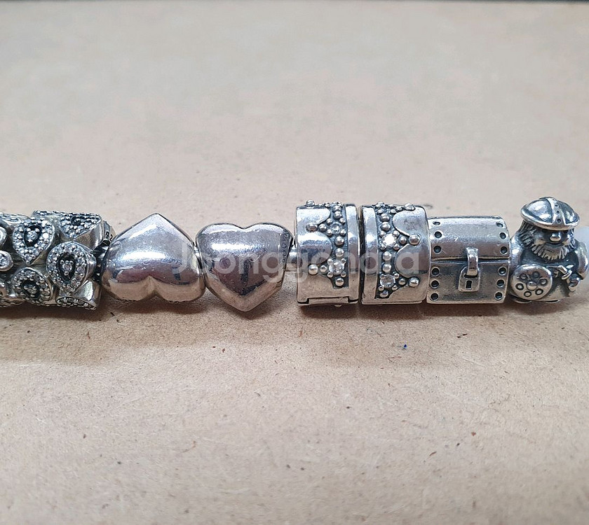 판도라 단종 참 탄생석 꽃참 클립--1