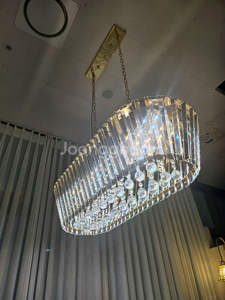 크리스탈 샹들리에 식탁 샵 조명--1