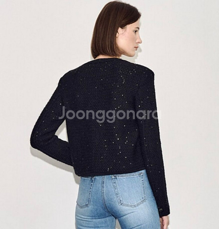 23 한섬 타임 시퀸 니트 자켓 (랑방, 마인, 시스템--1