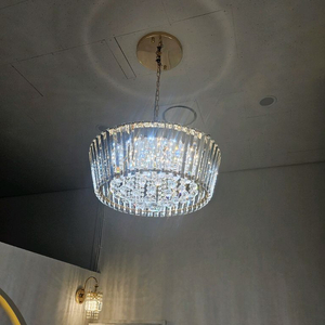 크리스탈 샹들리에 식탁 샵 조명