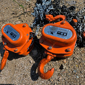 대경 0.5톤체인블록 2개