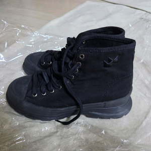 솔리드옴므 정품 하이 키높이 올블랙 270사이즈