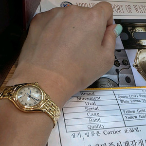 여성용 까르띠에 팬더 18k 금통