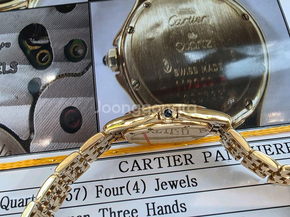 여성용 까르띠에 팬더 18k 금통--3