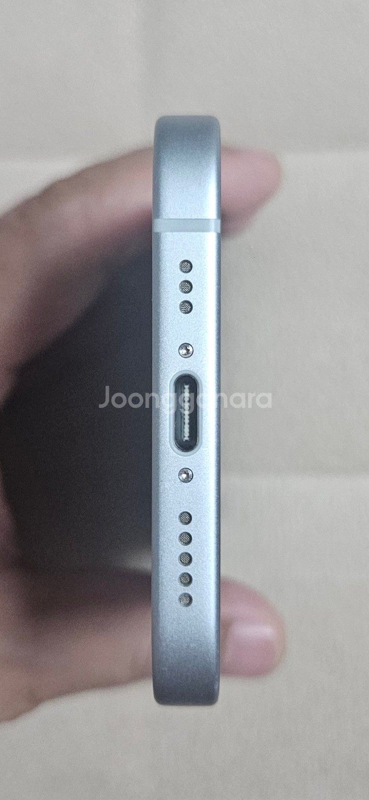 아이폰15 블루,128G,배터리90%,자급제--4