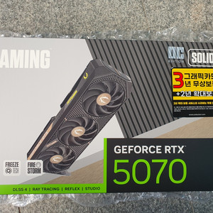 미개봉 ZOTAC RTX 5070 SOLID OC 판매