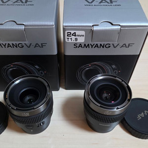 삼양 v-af 24mm t1.9 & 35mm 렌즈팝니다