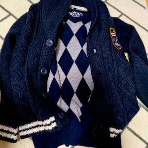 아동 유럽 해리포터 스타일 니트.+가디건 110-120