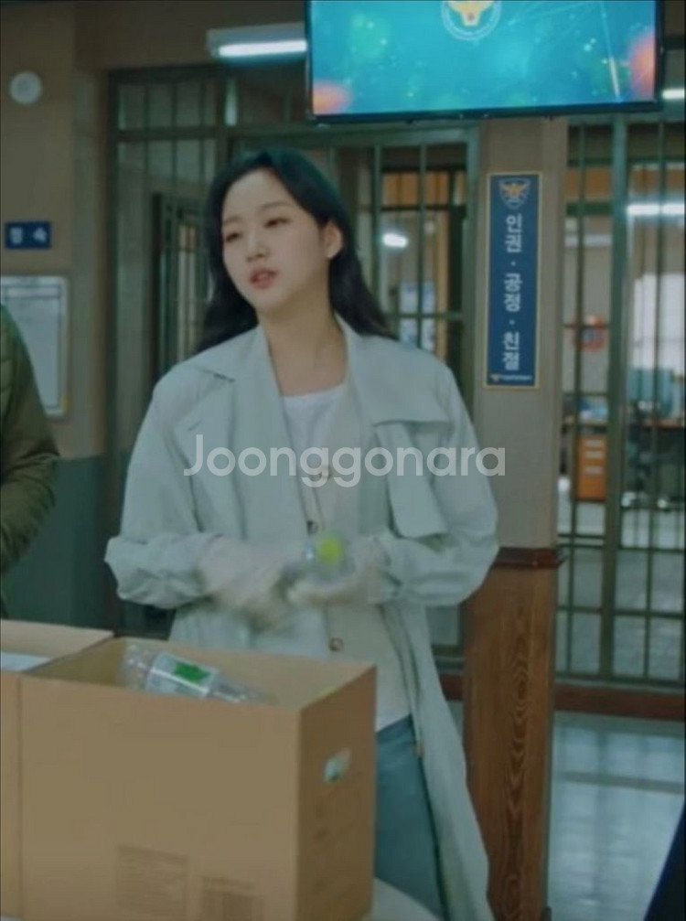 (새상품) 막스마라 팔스터 민트 It42 트렌치코트--6