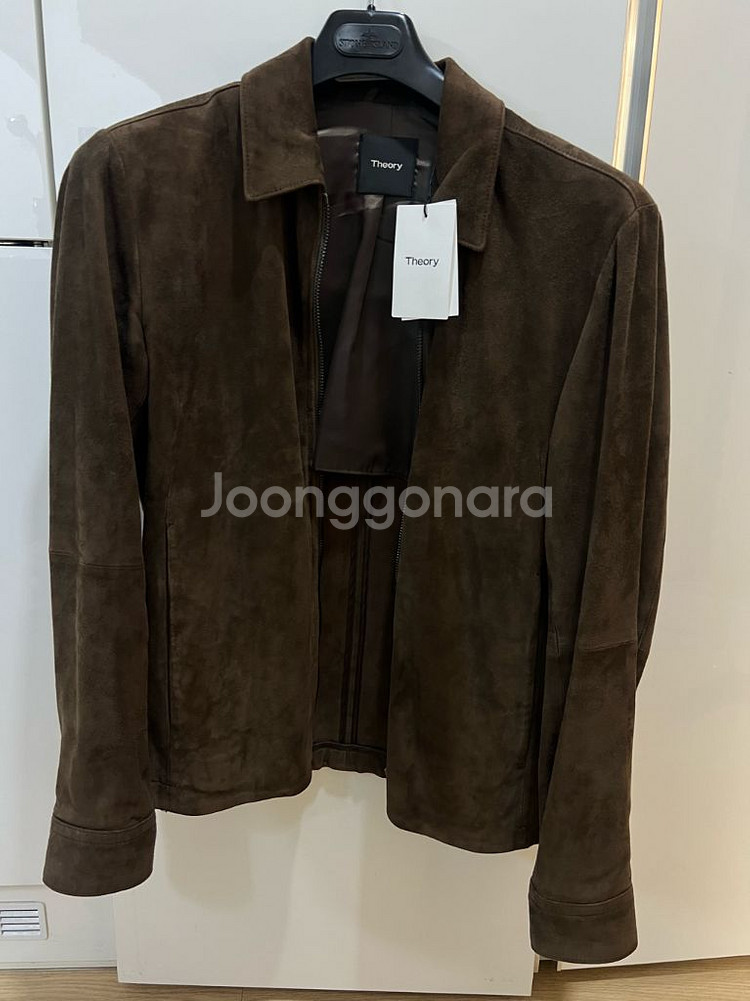 띠어리 가죽스웨이드자켓 (새상품)--0