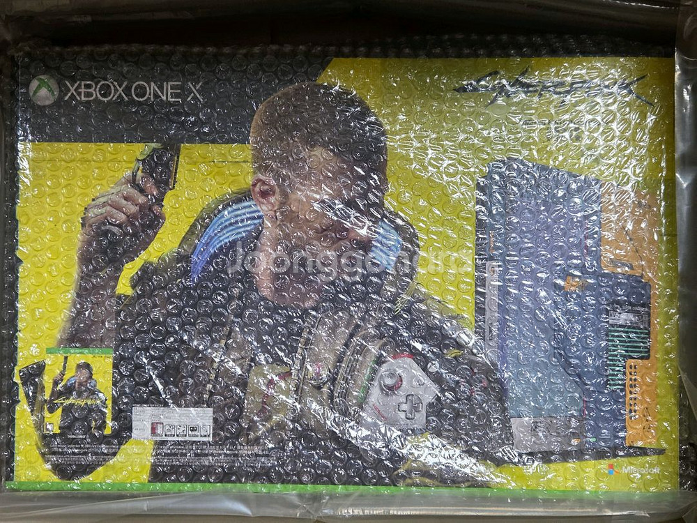 Xbox One X 사이버펑크 한정판 미개봉--0