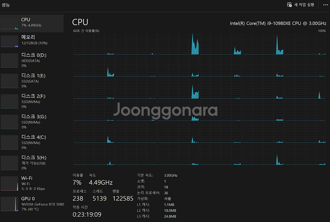 i9 10980XE 팝니다--0