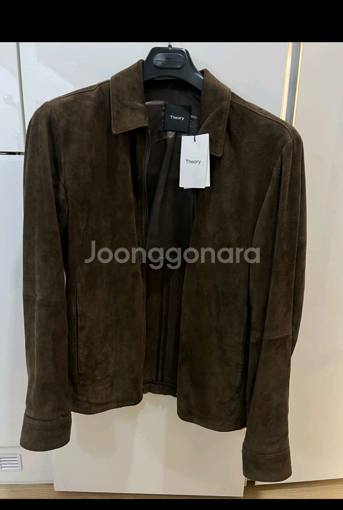 띠어리 가죽스웨이드자켓 (새상품)--0