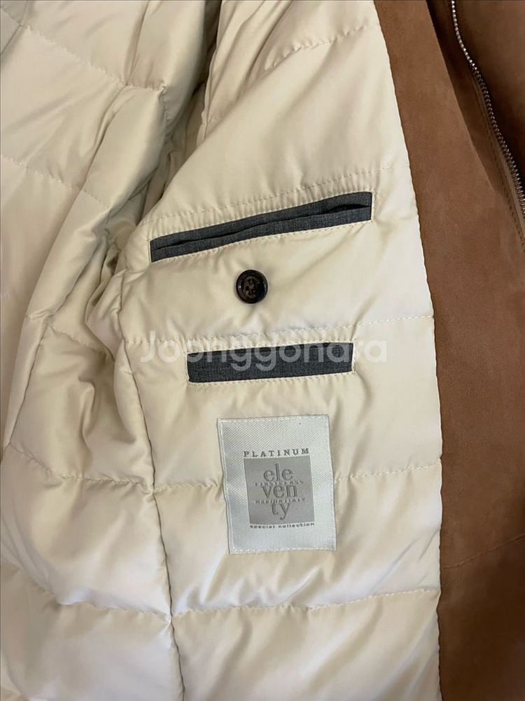 eleventy 일레븐티 스웨이드 패딩자켓 (48사이즈--1