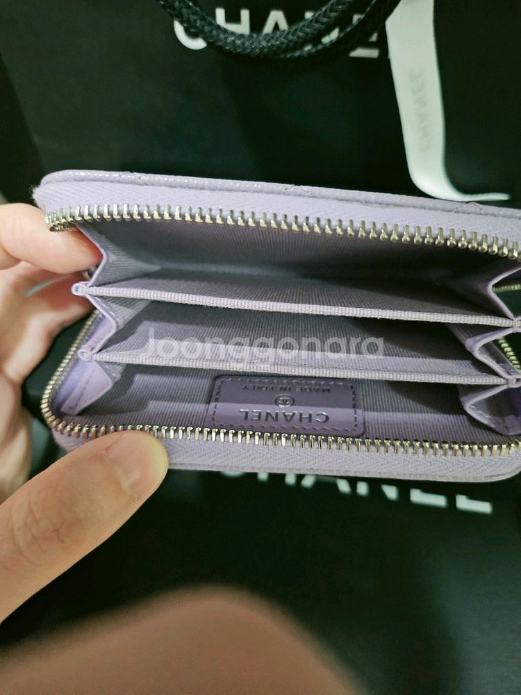 샤넬 지퍼돌이 라일락 45만원--3