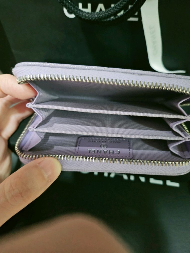 샤넬 지퍼돌이 라일락 45만원--3