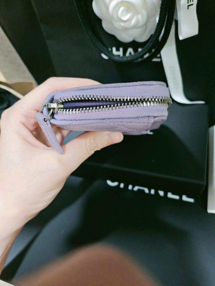 샤넬 지퍼돌이 라일락 45만원--4