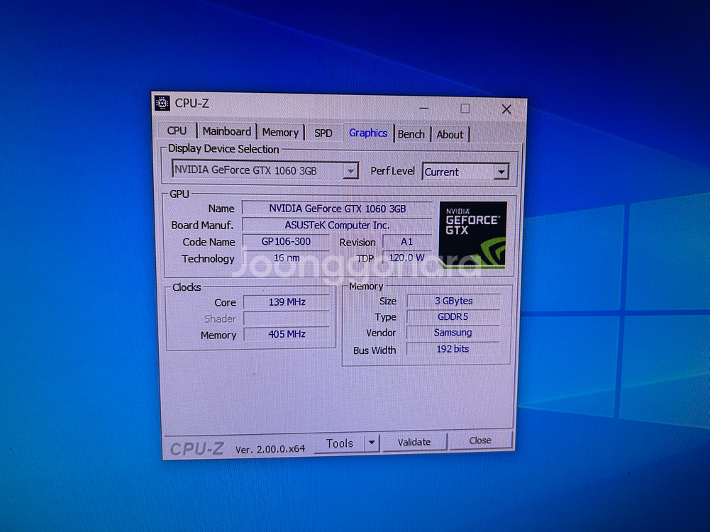 ASUS gtx1060 3g 그래픽카드--3