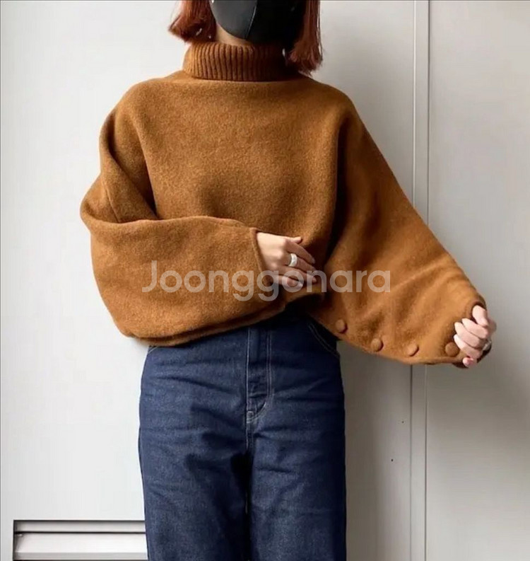 자라 케이프니트 브라운컬러--0