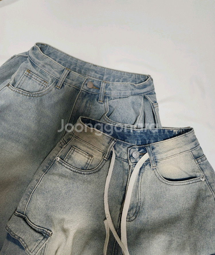 5부 데님반바지 데님버뮤다팬츠(S)--3