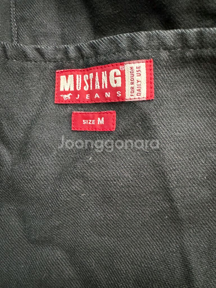 머스탱진스 스터드 흑청데님쟈켓 택포 (100)--4