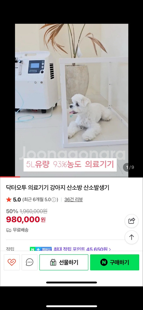 닥터오투 강아지 산소방 + 산소발생기 풀세트--4