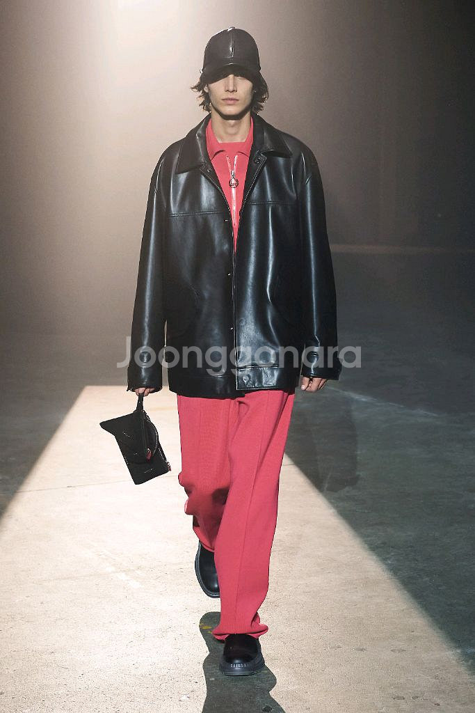 솔리드옴므 / 오버핏 가죽 자켓--0