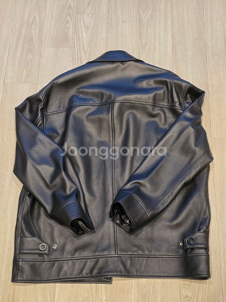 솔리드옴므 / 오버핏 가죽 자켓--2