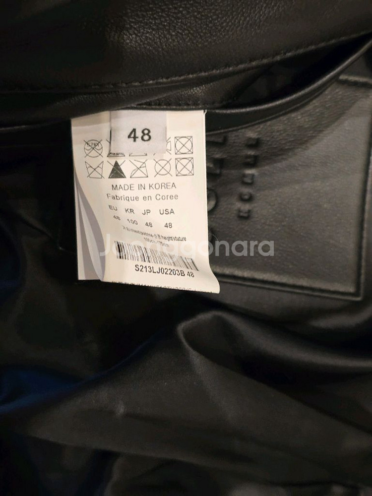 솔리드옴므 / 오버핏 가죽 자켓--4